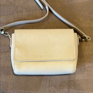 Portland Leather Metro Crossbody Bag in Bone